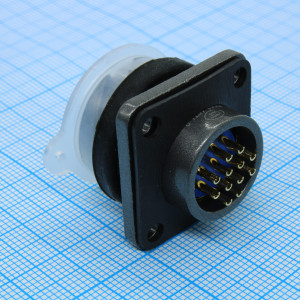 FQ18-12ZJ-S, Блочная вилка, 12 контактов S пластиковая крышка