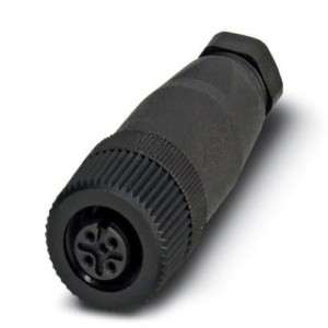 1662298, Цилиндрические метрические разъемы M12 SKT 5P PG7 BLK