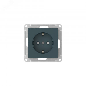 ATLASDESIGN РОЗЕТКА с заземлением со шторками, 16А, быстрозажимные клеммы, ИЗУМРУД ATN000845S