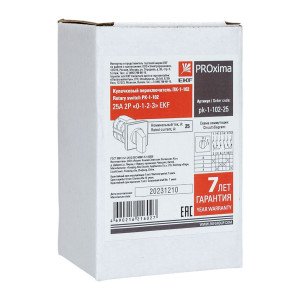 Переключатель кулачковый ПК-1-102 25А 2P «0-1-2-3» PROxima pk-1-102-25