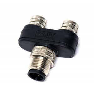 1200890031, Цилиндрические метрические разъемы Y SPLITTER;M12 MALE 2 M8 FEM