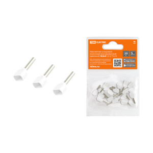 Наконечник штыревой втулочный изолированный (двойной) НШвИ (2) 0,75х10 (20шт) SQ0568-0048