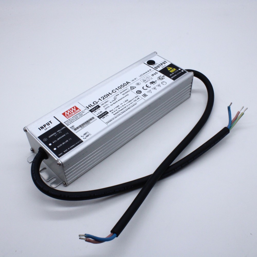 Изображение товара AC/DC драйвер для светодиодов MEAN WELL HLG-120H-C1050A 155.4Вт