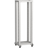 LINEA F Стойка 2-рамная на рол. 24U 600х600мм серая LF35-24U66-2RM