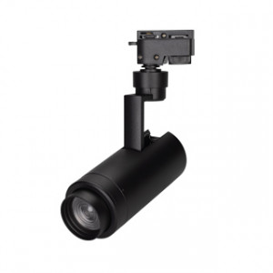 Светильник LGD-ZEUS-2TR-R67-10W Day4000 (BK, 20-60 deg, 230V) 025940(1), Светильник подвесной для треков/шин 2 провода, 10Вт. Цвет свечения ДНЕВНОЙ 4000K, световой поток 800-1000лм, регулируемый угол 20-60°, CRI>90. Корпус круглый, металл, цвет черный. Размеры DxHxL O67x180x155мм. Входное напряжение AC220-240V, мощность 10Вт.