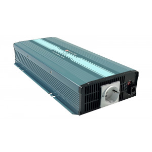 NTS-1700-224EU, DC-AC 1700Вт, Рпик=2550Вт(10сек), Uвх=20…33В DC, Uвых=200/220/230/240В АС, f=50/60 Гц, КПД=92%, КНИ<3%, изоляция 3000В AC, в кожухе 400x184x70мм, -25…+70°С, RS-232, выход розетка EU