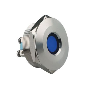 623-1404-304F, Светодиодные панельные индикаторы 30mm FLT PMI BLUE 24VDC