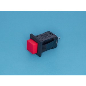 PSW-9BR, Кнопка 15х15 крепление защелка c фиксацией, 220В, красная