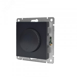 Диммер UNIVersal серия Афина, с/у, 10А, 220В, графит (еврослот), механизм A0101-Gr