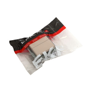 Механизм выключателя, двухклавишный, кремовый Эпика EKF UP1-SWI-20