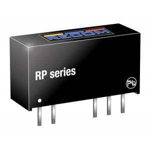 RP-1205S, Преобразователь DC/DC на печатную плату вход 12В выход 5В 0.2A 1Вт медицинского применения 4-Pin SIP туба