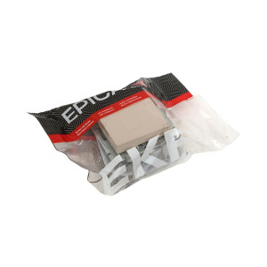 Механизм розетки, 16А, IP44, с заземлением, со шторками, c крышкой, кремовый Эпика EKF UP1-SOI-111-44