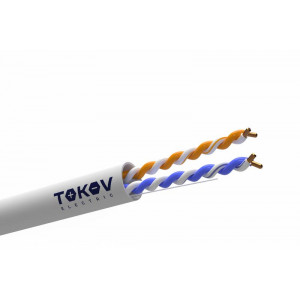 Кабель витая пара U/UTP 2х2х24AWG кат.5E PVC (м) TOKOV ELECTRIC TKE-C06-U22-5E-305-PVC