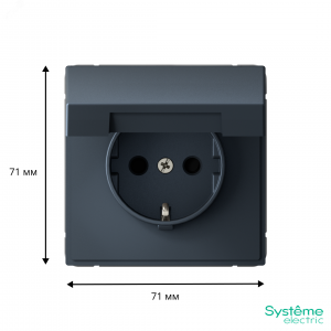 ARTGALLERY РОЗЕТКА с заземл. со шторк. с крышк., 16А, IP20,  механизм, быстрозажимные клеммы, грифель GAL000746S