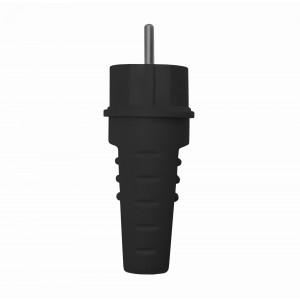 Вилка прямая c/з каучук 16А 250В IP44 (еврослот) 602227
