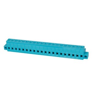 TBP01P1W-508-20BE, Съемные клеммные колодки Terminal block, pluggable, w screw lock, 5.08, plug, 20 pole, blue