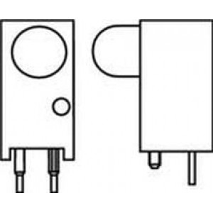 551-0403F, Светодиодные индикаторы для печатного монтажа HI EFF RED DIFFUSED