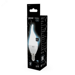 Лампа LED Candle tailed E14 6.5W 4100K 1/10/50 104101207