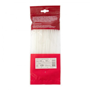 Хомут P6.6 3.6х150 FlexLock стандартный бел. (уп.100шт) PROxima plc-fl-ctsw-3.6x150