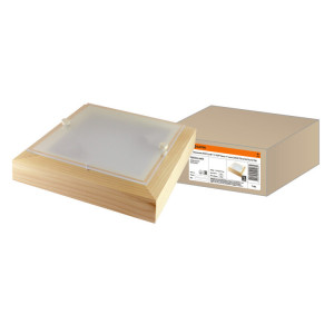 Светильник НПБ 02-2х40-111 УХЛ4 "Киото-1" сосна 2х40 Вт IP20 (270х270х75) SQ0303-0405