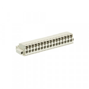 Розеточный разъем на кабель 8213 BFK/16 TOP K F OB, Розеточный разъем, угловой, на кабель, шаг: 5.08 мм, 16 полюсов, фиксация провода пружинная, исполнение: без маркировки, с монтажными фланцами, 400V, 12А, цвет: серый