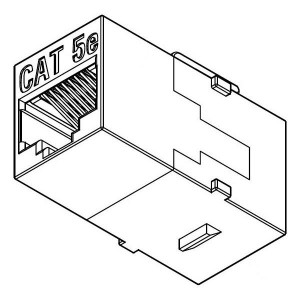 SS-82000-004, Модульные соединители / соединители Ethernet Cat5E Unshielded Keystone Coupler