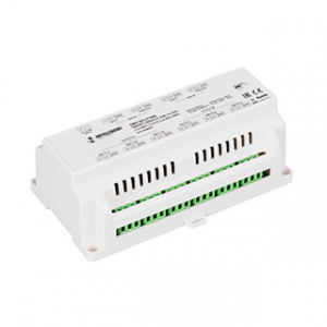 INTELLIGENT ARLIGHT Сплиттер SMART-DMX512-306-72-DIN (12-48V, 2-in, 6-out, RS-485) 038937, Сплиттер (усилитель) DMX512 сигнала. Вход - 2 порта DMX512, выход - 6 портов DMX512. Напряжение питания DC 12-48V, разъемы RS-485 (терминальные клеммы). Габариты 160х88х60 мм.