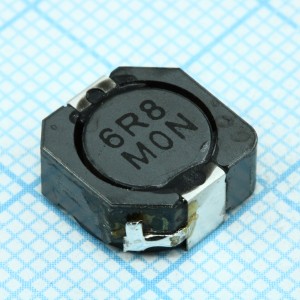CDRH105RNP-6R8NC, Силовая SMD индуктивность 6.8мкГн ±30% 6.28A 0.014Ом c магнитным экраном