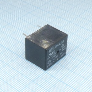 WJ107-1A-12VDC, Силовое электромеханическое реле, монтаж на плату, 12VDC 10А / 15.4х19.5х15мм