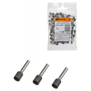 Наконечник-гильза Е2512 2,5мм2 с изолированным фланцем (100шт) SQ0512-0021