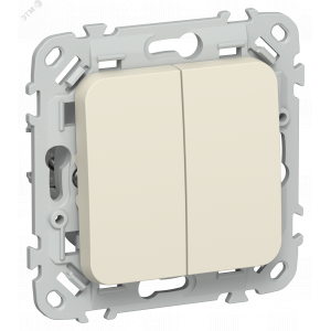 FLITE Выключатель жалюзи 10А ВЖ52-2-0-ФлСл сливочный IEK FI-V15-0-10-1-K86