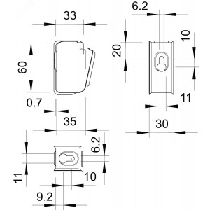 Групповое крепление Grip металлическая 15x NYM3x1,5 мм2031 M 15 FS 2207028