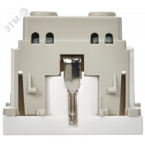 Розетка 1-м 2мод. Праймер РКС-20-30-П-К 45х45 с заземл. бел. IEK CKK-40D-RSZB2-K01-K