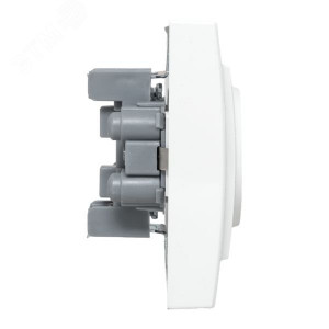 Розетка 2-м СП Минск 16А IP20 с заземл. защ. шторки бел. Basic ERR16-128-100