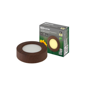 Светильник накладной светодиодный круг "Даунлайт" СПО (венге) 6 Вт 120*32 мм 3000К SQ0329-0412