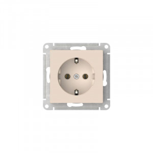 Розетка AtlasDesign 16А с заземл. быстрозажим. клем. механизм беж. SE ATN000243S