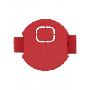 Установочная коробка СП D68х42мм, саморезы, стыковочные узлы, красная, IP20, SQ1402-1116