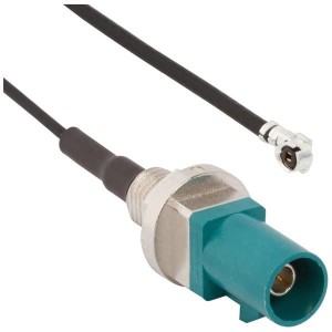 095-820-109-20Z, Соединения РЧ-кабелей FKRA(M)-AMC(M)1.37MM 7.87 Str Blkhd Plug