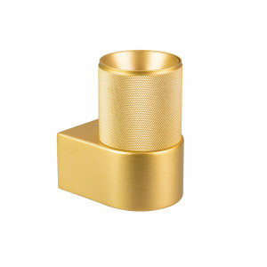 Светильник SP-SPICY-WALL-S115x72-6W Day4000 (GD, 40 deg) 033581, Настенный светильник со свечением в верхнюю или нижнюю полусферу. Мощность 6 Вт, св. поток 400 лм, 60 лм/Вт, дневной 4000 K, CRI>90, угол 40°, напряжение питания 230 В. Золотистый фигурный корпус из алюминия, степень защиты IP20. Размер: длина 110 мм, шир