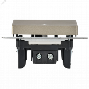 Выключатель 1-кл. СП BRITE ВС10-1-1-БрШ 10А с инд. шампань BR-V10-1-10-K37