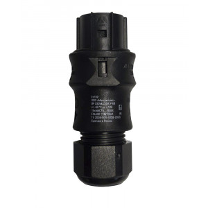 Разъем РВР-32-03-230-2-К, Разъем РВР-32-03-230-2-К, Взрывозащищенный розеточный разъем на кабель диам. 6-10 мм; IP68(69k); 3 полюса; винтовая фиксация провода; номинальные характеристики: 250V+РЕ, 32A, цвет черный; маркировка взрывозащиты 1Ex eb IIC T6 Gb X