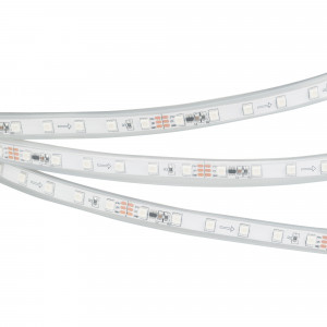 Лента герметичная SPI-P-F72-11mm 24V RGB-PX6 (14.4 W/m, IP66, 3535, 5m) 030484(2), Светодиодная лента SPI-P-F72, герметичная IP66 (P - силиконовая трубка), с микросхемой 16703(MT1803). Светодиоды 3535, 72 шт/м (360 шт на 5 м), (1 pixel = 6 LED), белая плата, ширина 11 мм, скотч 3М. Цвет RGB, угол 120°. Питание 24 В, мощность 14.4 Вт/м (