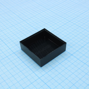 G404013B, Корпус негерметичный; материал: ABS (UL94-HB); размеры: 40x40x13 мм; цвет: черный