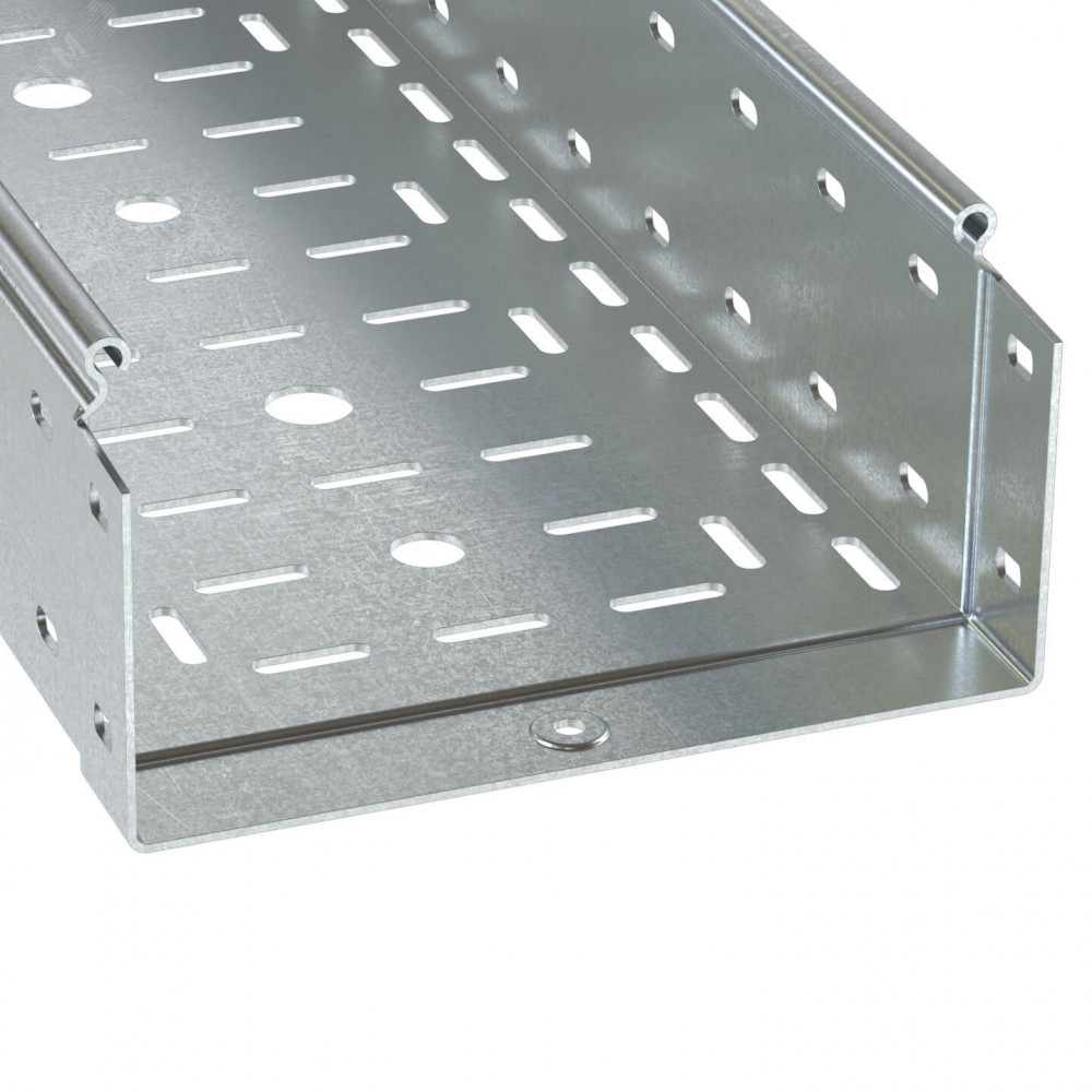 Изображение товара Лоток перфорированный DKC 100x100x3000 из стали с цинковым покрытием