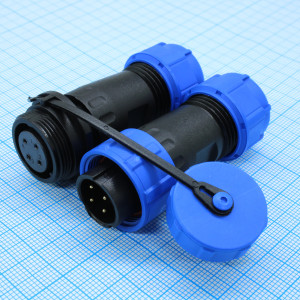 SZC16 4P-F-M, Разъём герметичный SZC16 4P-F-M, 4 контакта