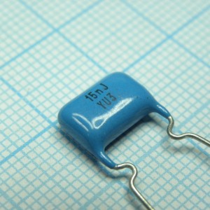 К73-17-400-0.015  10%, Конденсатор металлопленочный полиэтилентерефталатный 400В 0.015мкФ ±10%