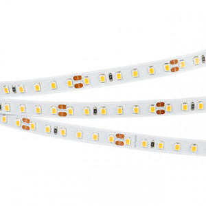 Лента RT 2-5000 24V Warm3000 2x (2835, 600 LED, PRO) 020393(B), Гибкая лента PRO, светодиоды smd 2835, 120 шт/м (600шт на 5м), белая плата 8 мм, скотч 3М. Цвет ТЁПЛЫЙ 2900-3100K. Питание 24V, мощность 14.4 Вт/м (72 Вт на 5м), угол 120°, цветопередача CRI>85. Размеры 5000х8x1.5мм. Мин.отрезок 50мм, 6 светодиодов. Цена