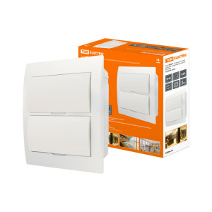 Бокс ЩРВ-П-24модуля с белой крышкой, встраиваемый, пластик IP41 SQ0904-0006