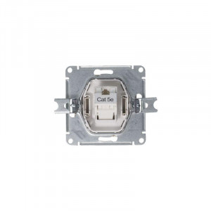 Розетка компьютерная 1-м AtlasDesign RJ45 кат.5E механизм алюм. SE ATN000383