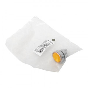 Исполнительный механизм кнопки XB4 желтый плоский возвратный без фиксации, с подсветкой IP65 EKF XB4BW-Y-65